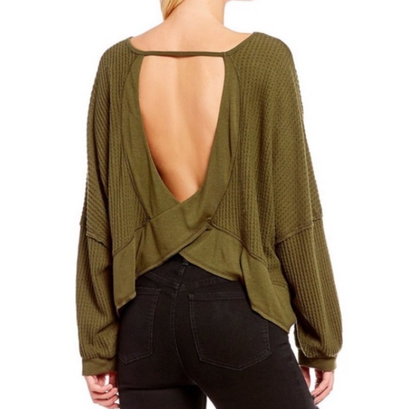 Free People We the Free Tobacco Loves Me Thermal - Picture 2 of 7